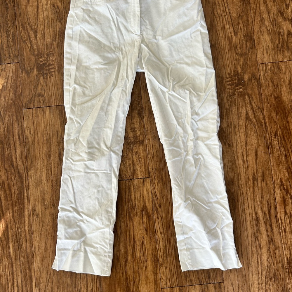 Rafaella Classic White Trousers